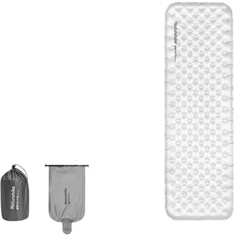 NNEOBA Inflatable 6.5 R-Value Thermal Air Mattress - White