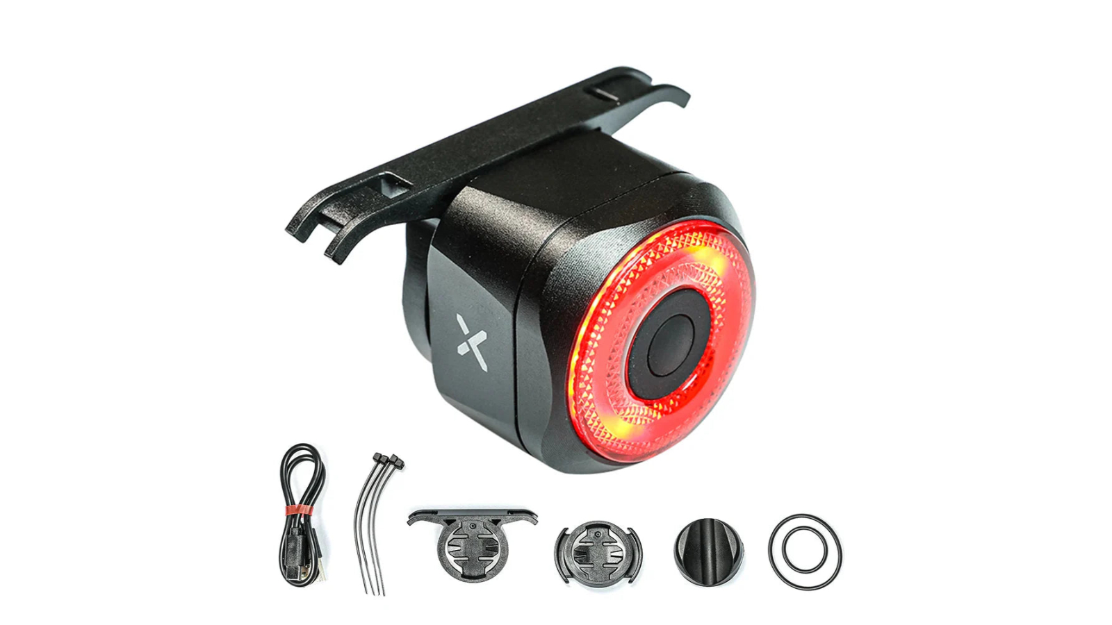 NNEOBA Tail Light Auto Brake Sensing Bicycle Rear Light - Black