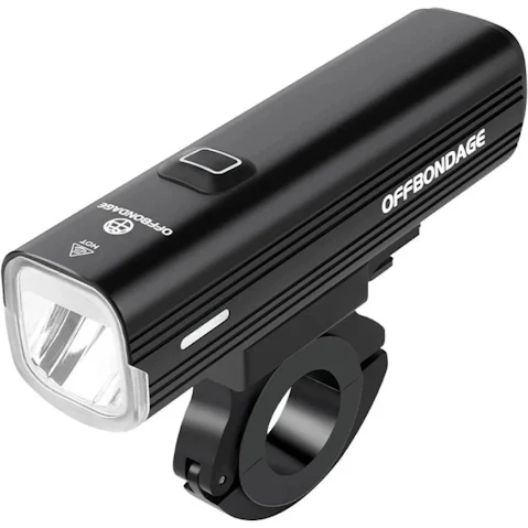 NNEOBA 1000 Lumen 3-Mode USB Rechargeable Bike Front Light - Black