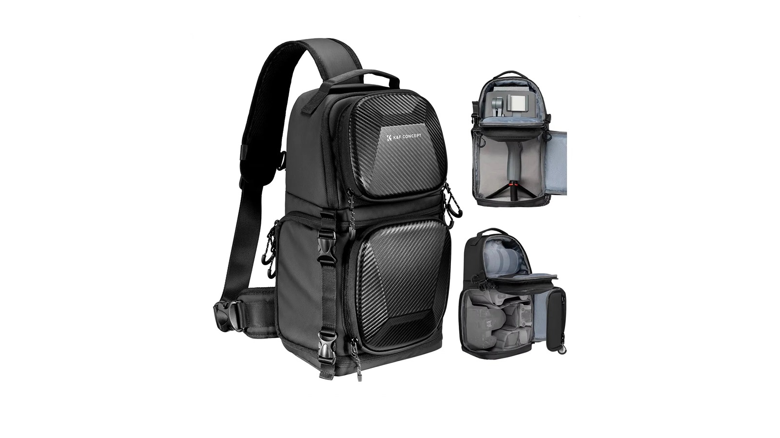 NNEOBA 10 Litre Grey Hardshell Camera Sling Bag
