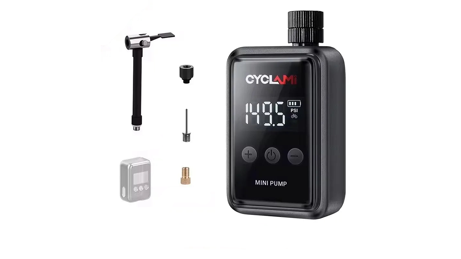 NNEOBA Black High-Pressure Portable Electric Bicycle Air Pump