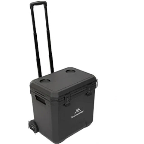 NNEOBA 36L Portable Outdoor Refrigerator Box with Trolley Wheels - Black