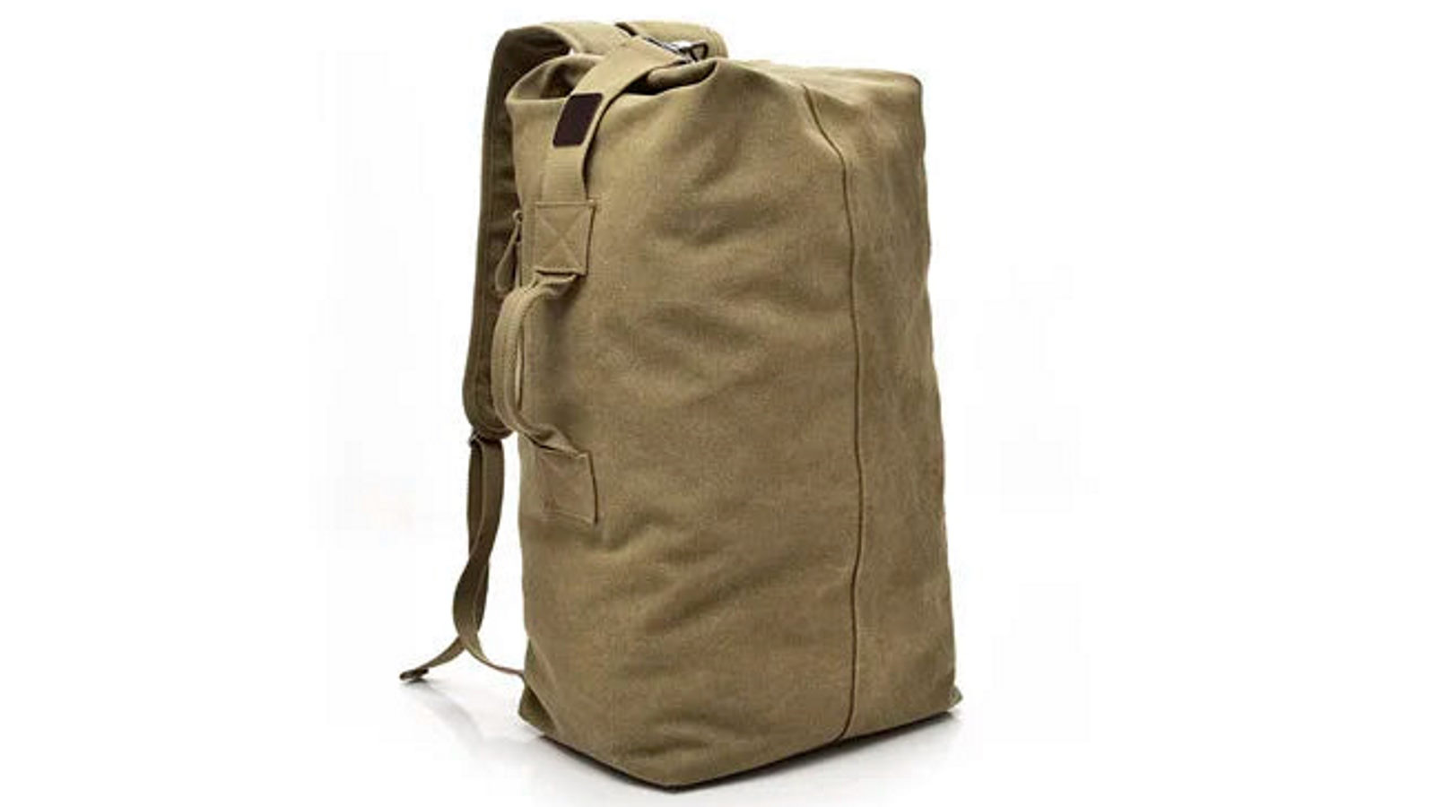 NNEOBA Canvas Travel Backpack Hand Shoulder Bag - Green