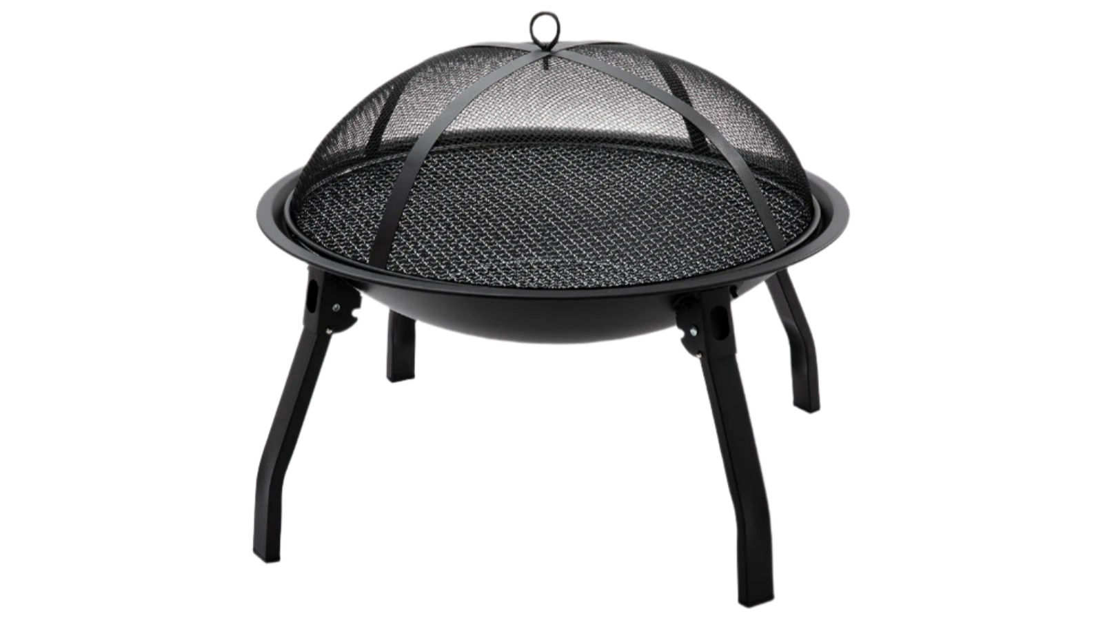 NNEOBA Black Portable Iron Fire Bowl Pit with Leg
