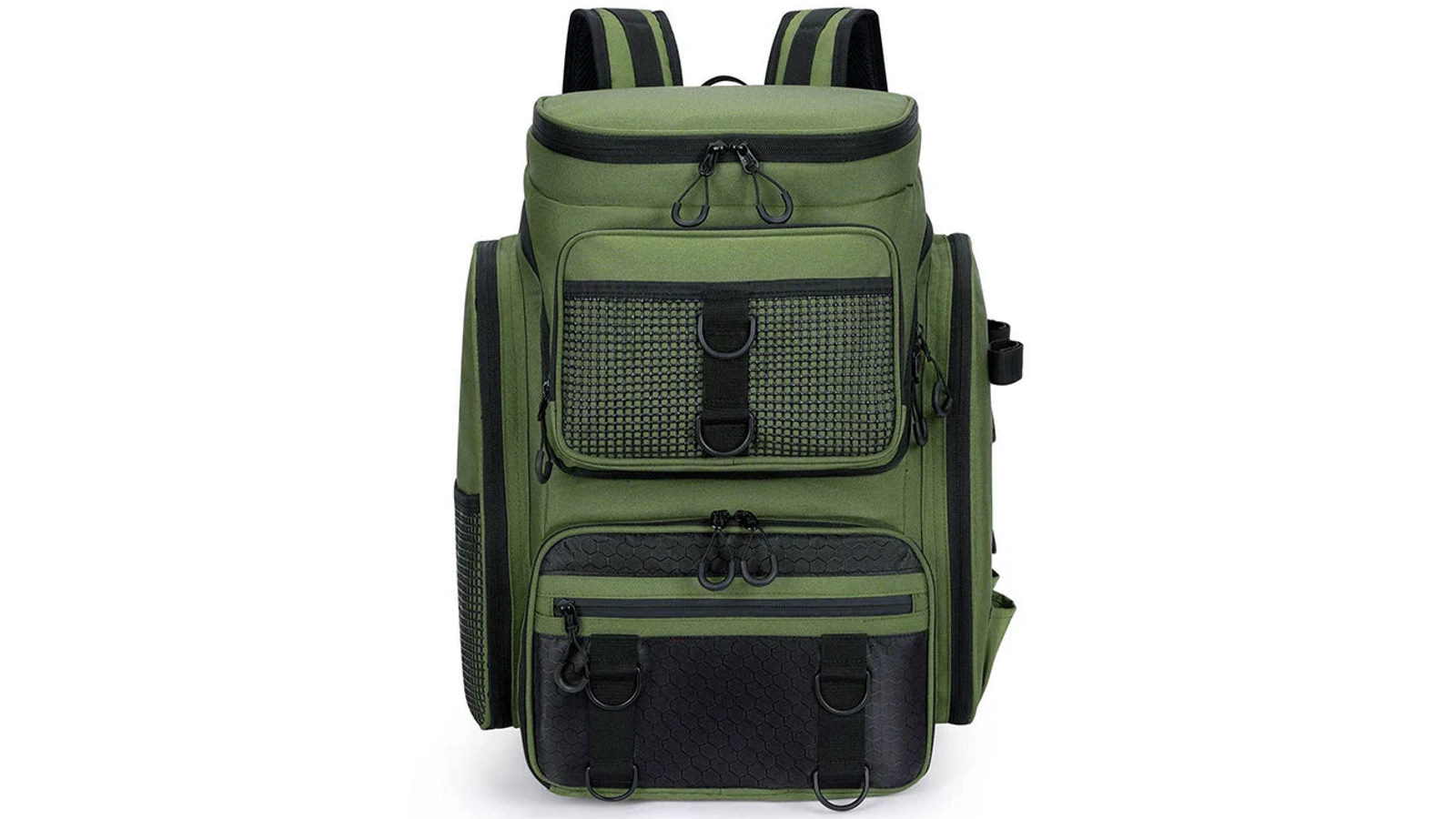 NNEOBA Tackle Backpack with Rod Holders Camping - Green