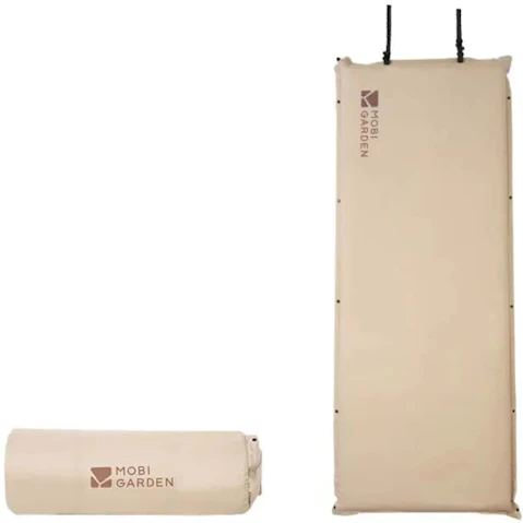 NNEOBA Inflatable Single Camping Air Mattress - Brown