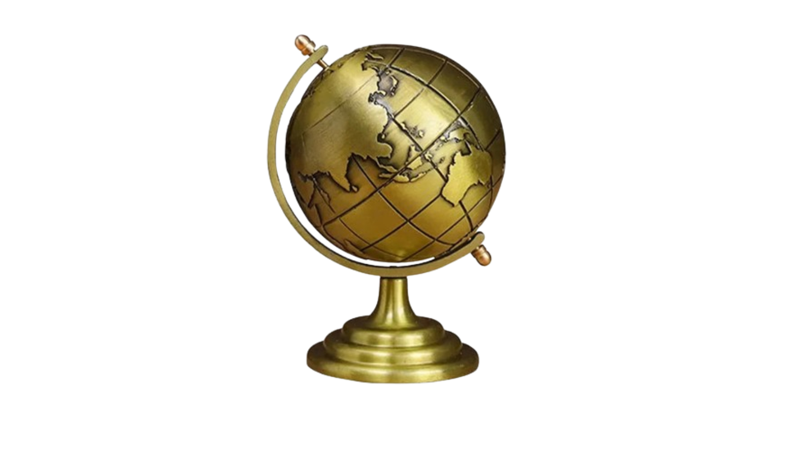 NNEOBA Vintage Metal Globe Ornament