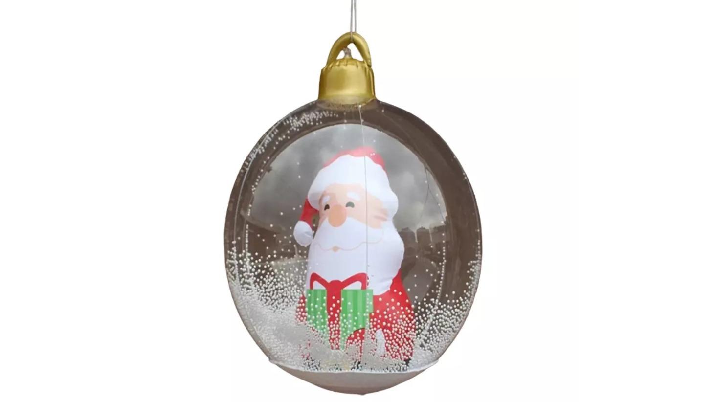 NNEOBA LED Transparent Santa Claus Ball