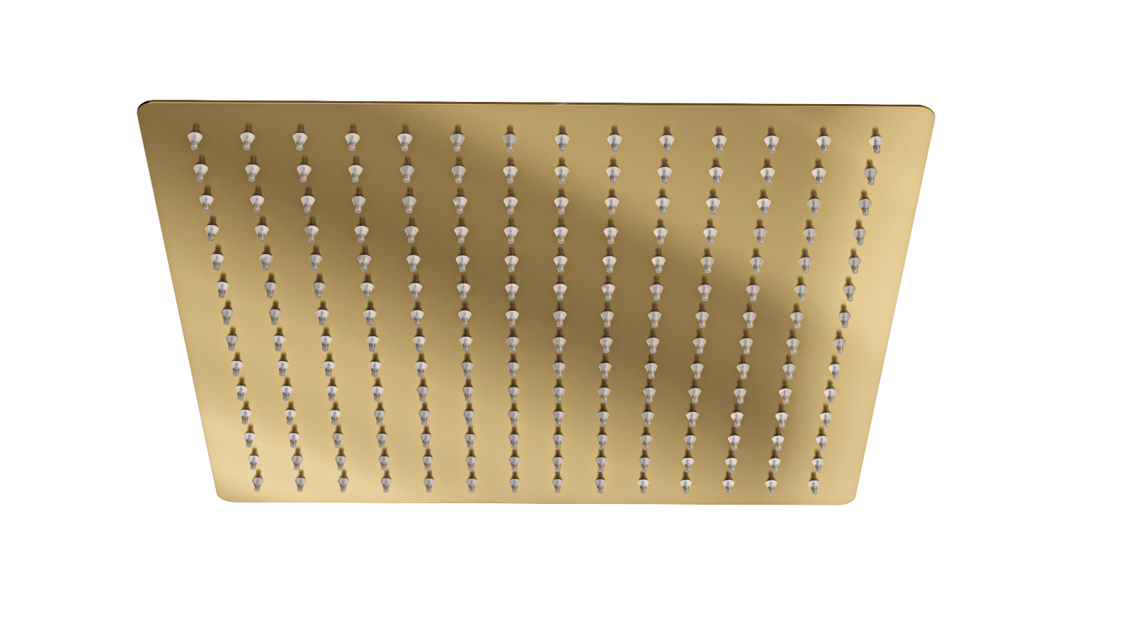 Linsol 300mm Ocean Square Shower Head  - Brushed Brass