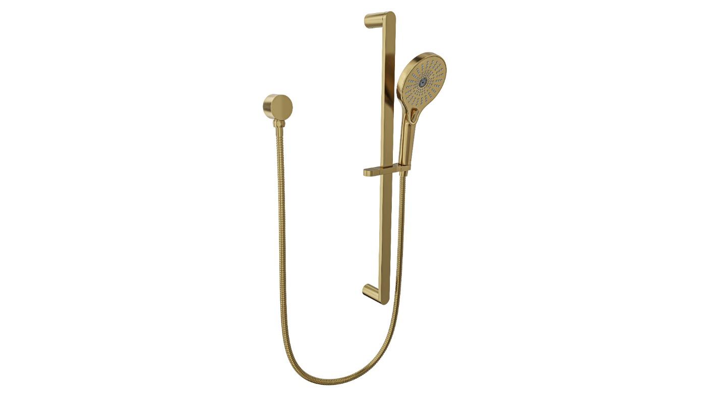 Linsol Oceanjet Multifunction Rail Shower - Brushed Brass