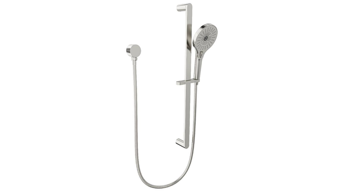 Linsol Oceanjet Multifunction Rail Shower Brushed Nickel Harvey Norman