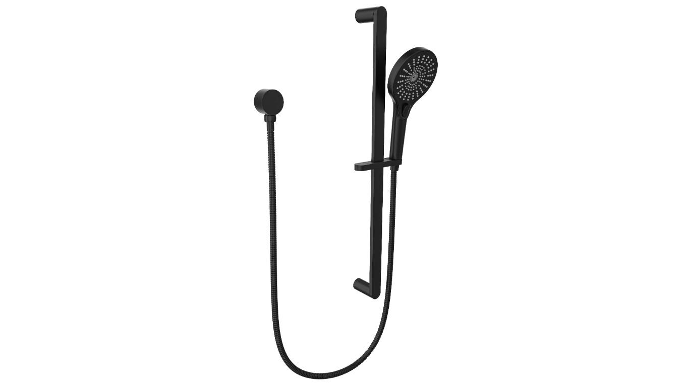 Linsol Oceanjet Multifunction Rail Shower - Matte Black