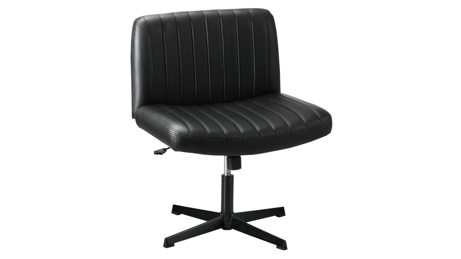 Oikiture Mid Back Armless Office Chair - Black