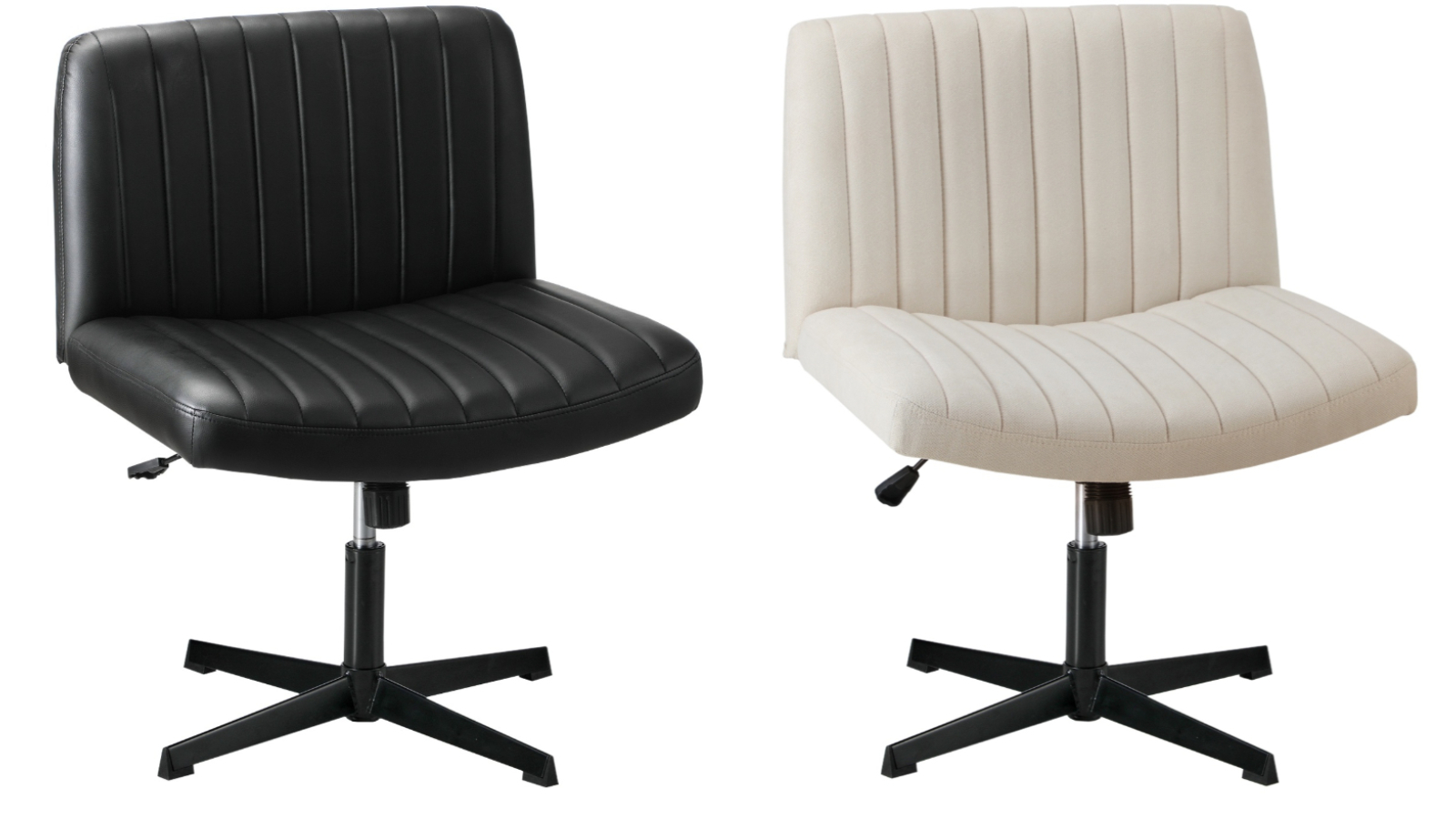 Oikiture Mid Back Armless Office Chair