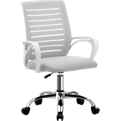 Oikiture Executive Mesh Office Chair - White