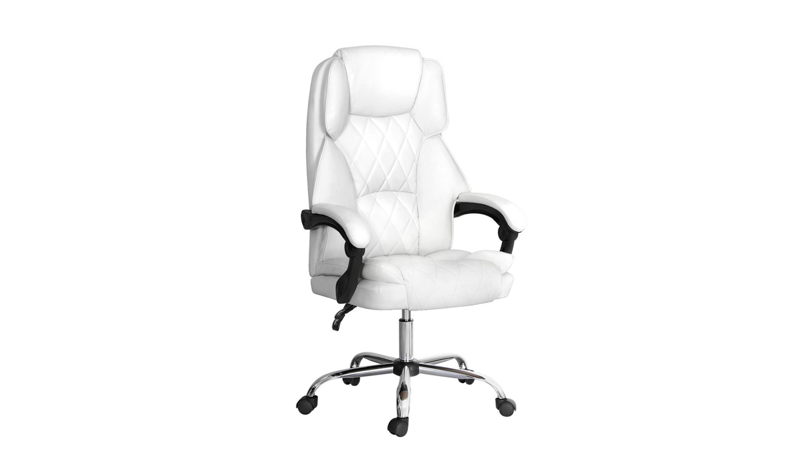 Artiss PU Leather Ergonomic Executive Gaming Office Chair - White