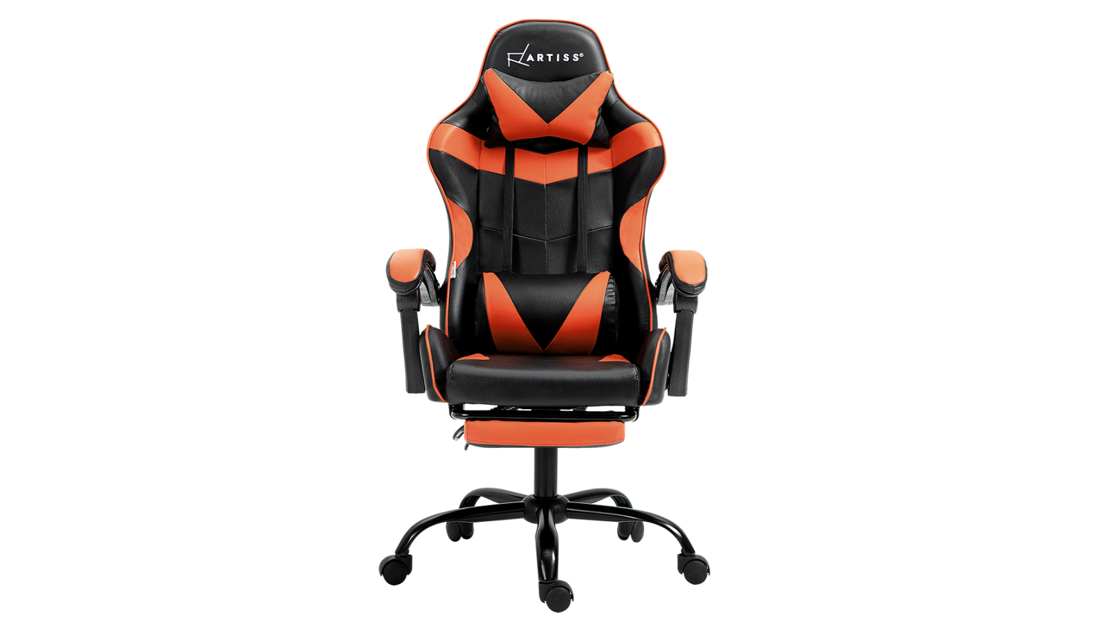 Artiss Recliner Footrest Gaming Office Chair - Orange