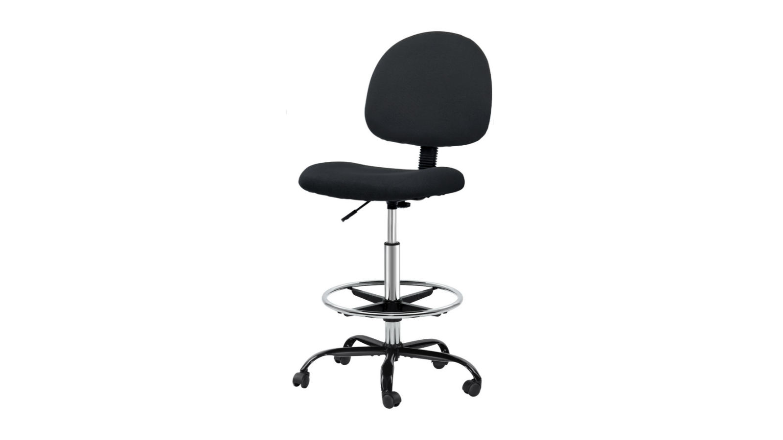 Artiss Fabic Adjustable Height Drafting Swivel Office Chair - Grey