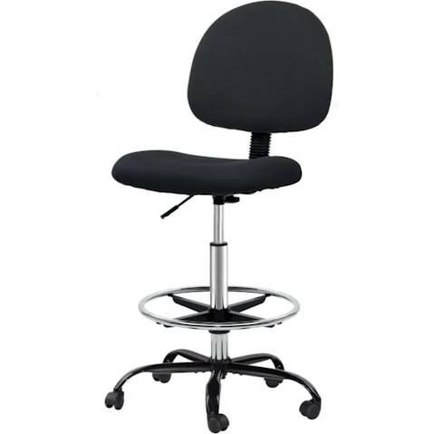 Artiss Fabic Adjustable Height Drafting Swivel Office Chair - Grey