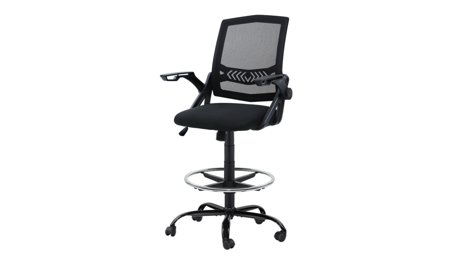 Artiss Mesh Ergonomic Flip Up Armrest Swivel Drafting Office Chair