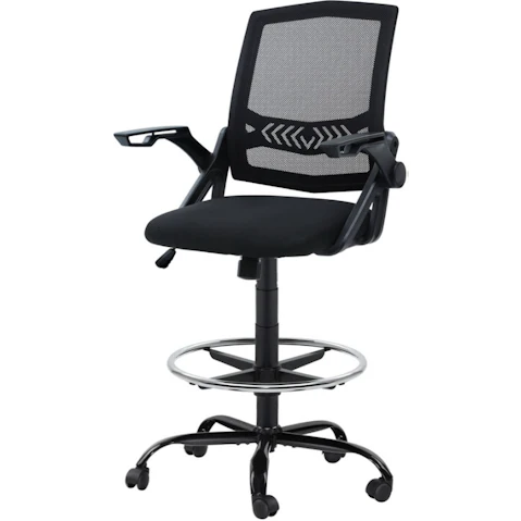 Artiss Mesh Ergonomic Flip Up Armrest Swivel Drafting Office Chair
