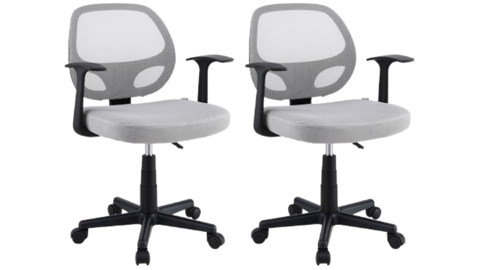 Artiss 2 Piece Mesh Computer Gaming Office Desk Chair - Grey | Harvey ...