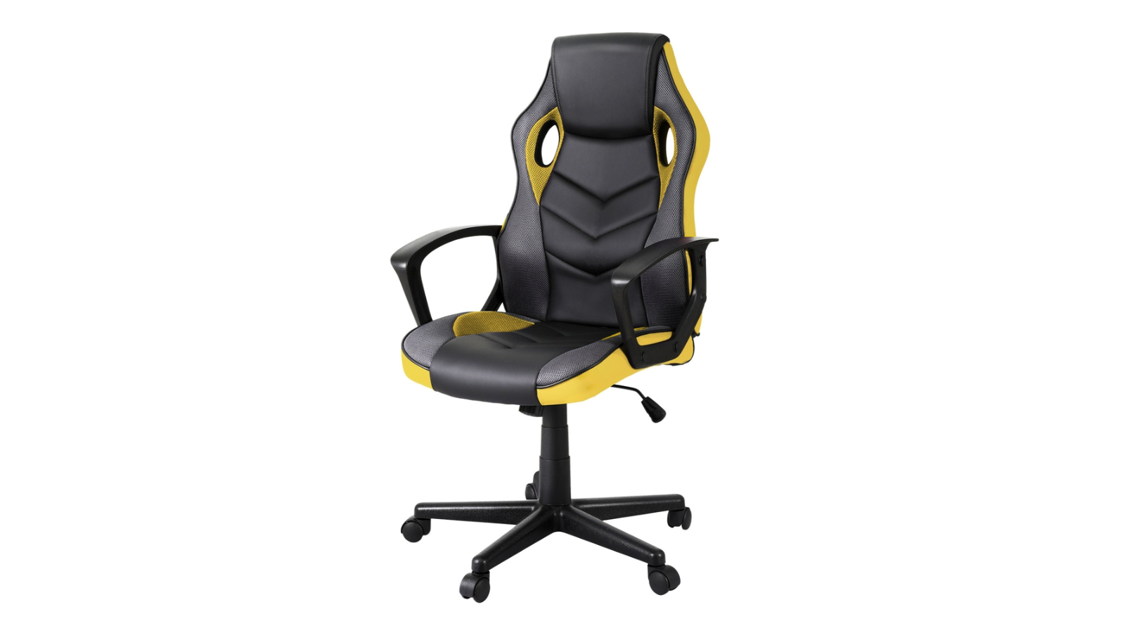 Artiss PU Leather Computer Gaming Office Chair Yellow Harvey