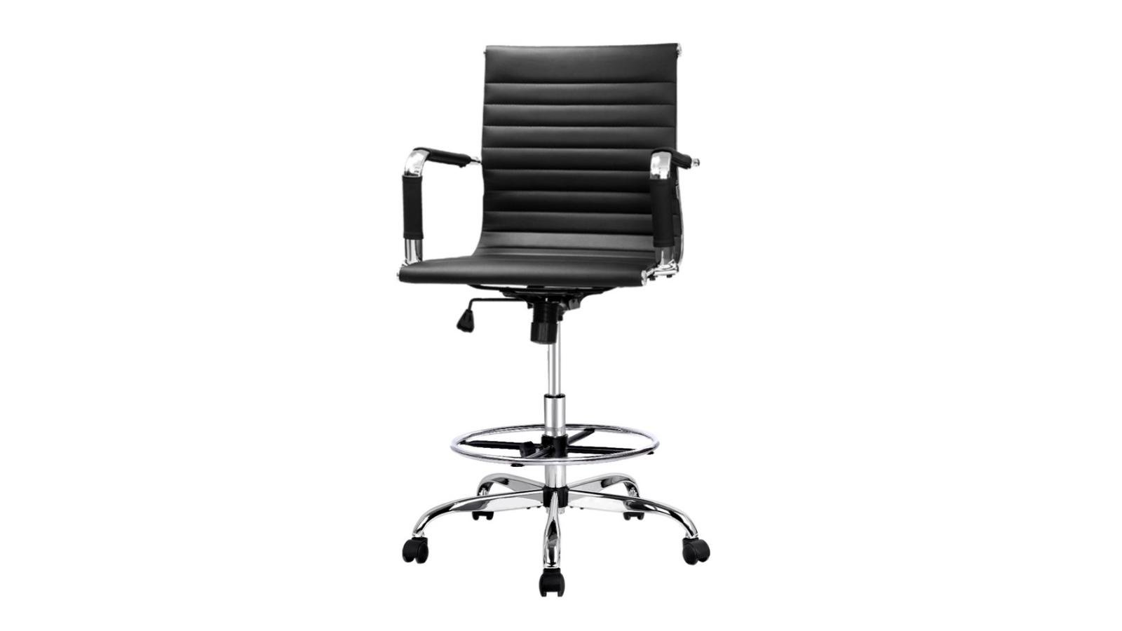 Artiss PU Leather Drafting Desk Swivel Office Chair