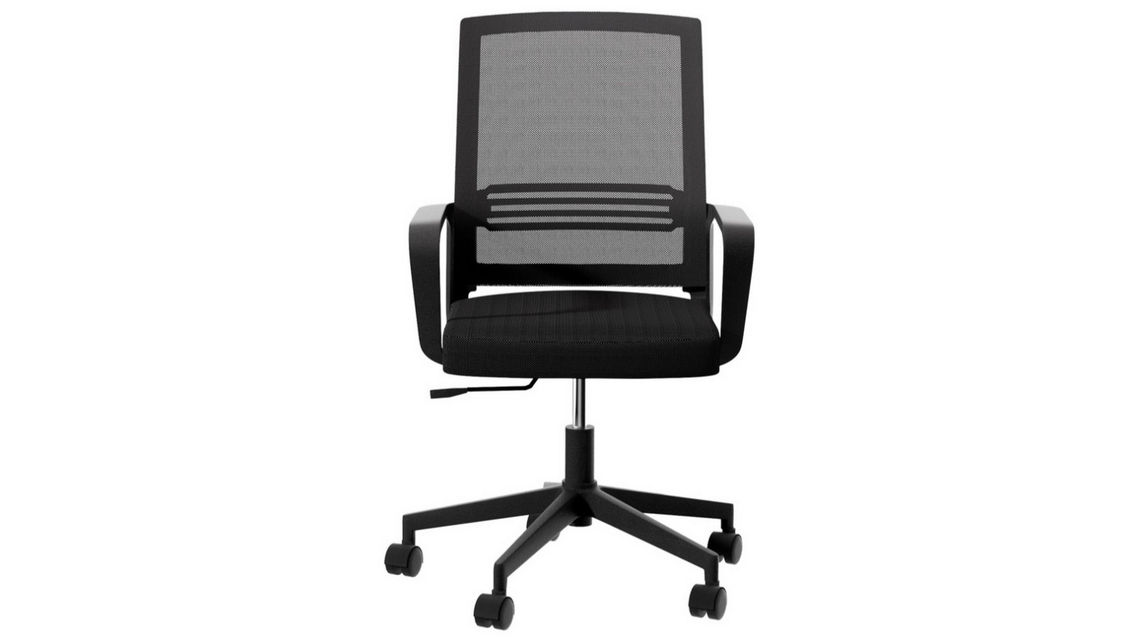 Artiss Mid-Back Mesh Computer Swivel Home Office Chair - Black