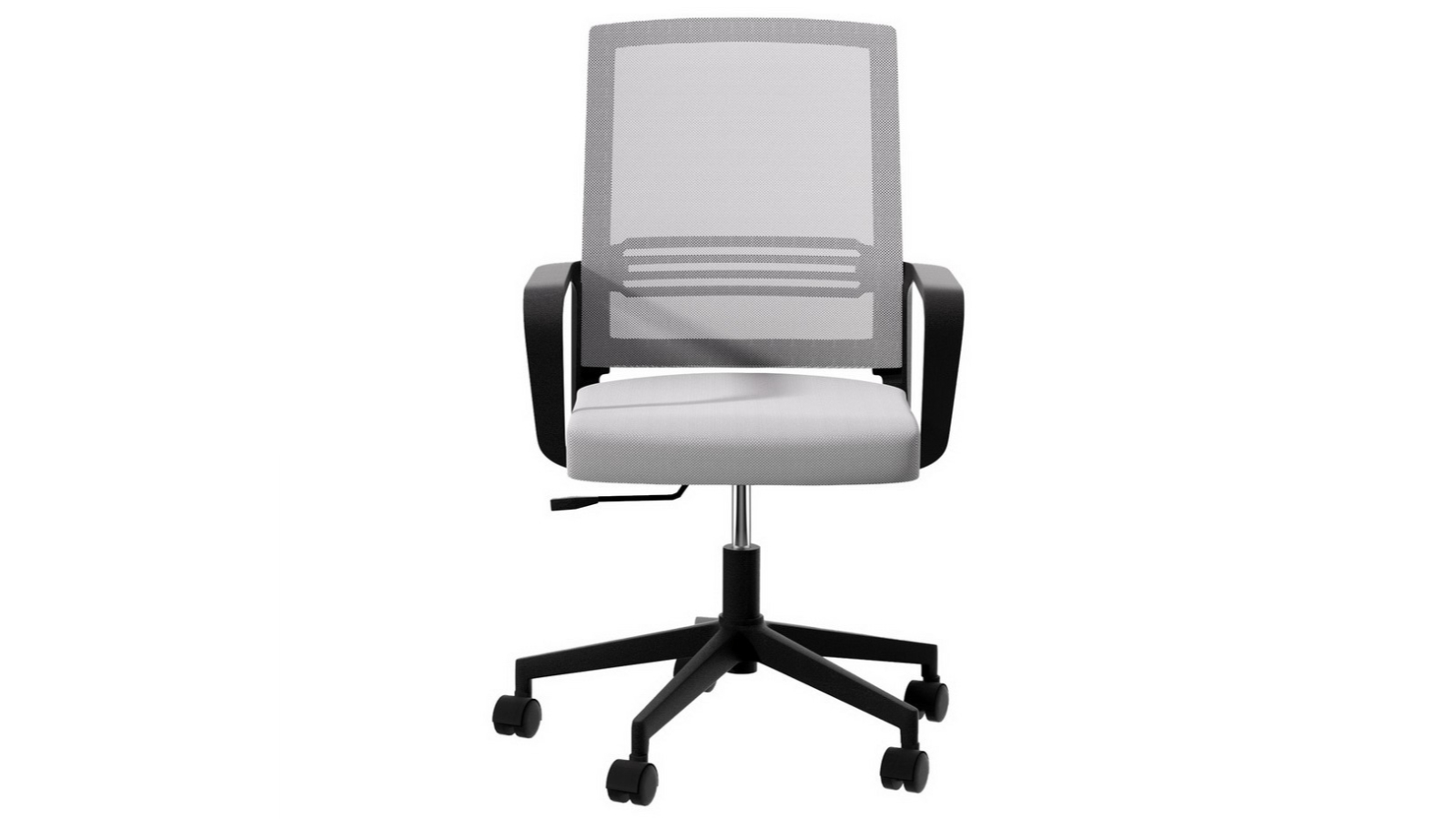 Artiss Mid-Back Mesh Computer Swivel Home Office Chair - Grey