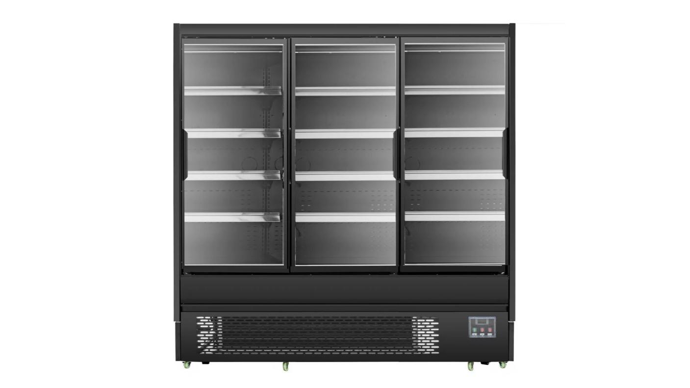 Bonvue OD-2080P Commercial 4 Shelve Open Chiller with Tempered Glass Door