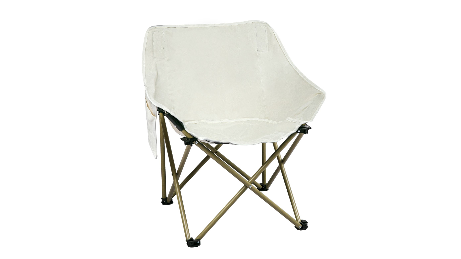 Levede Folding Camping Moon Lightweight Outdoor Chairs Portable Seat - White