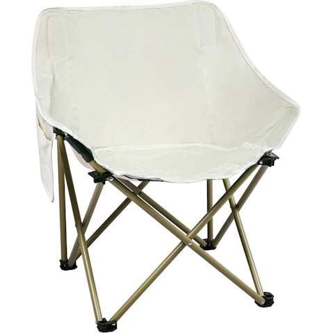 Levede Folding Camping Moon Lightweight Outdoor Chairs Portable Seat - White