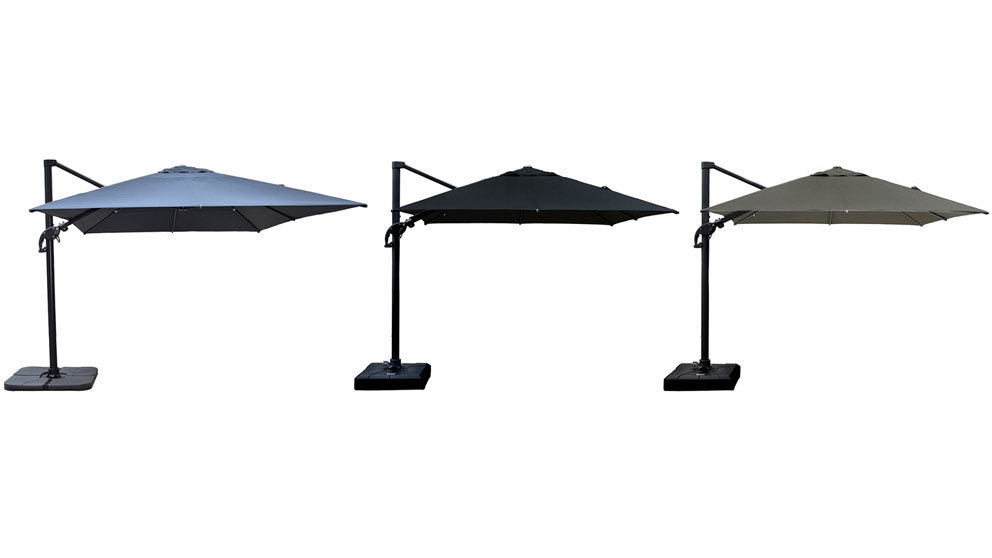 Odessa 300cm Square Cantilever Umbrella Only Harvey Norman
