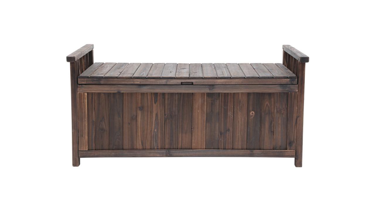 Gardeon 160 Litre Outdoor Storage Box Bench - Charcoal