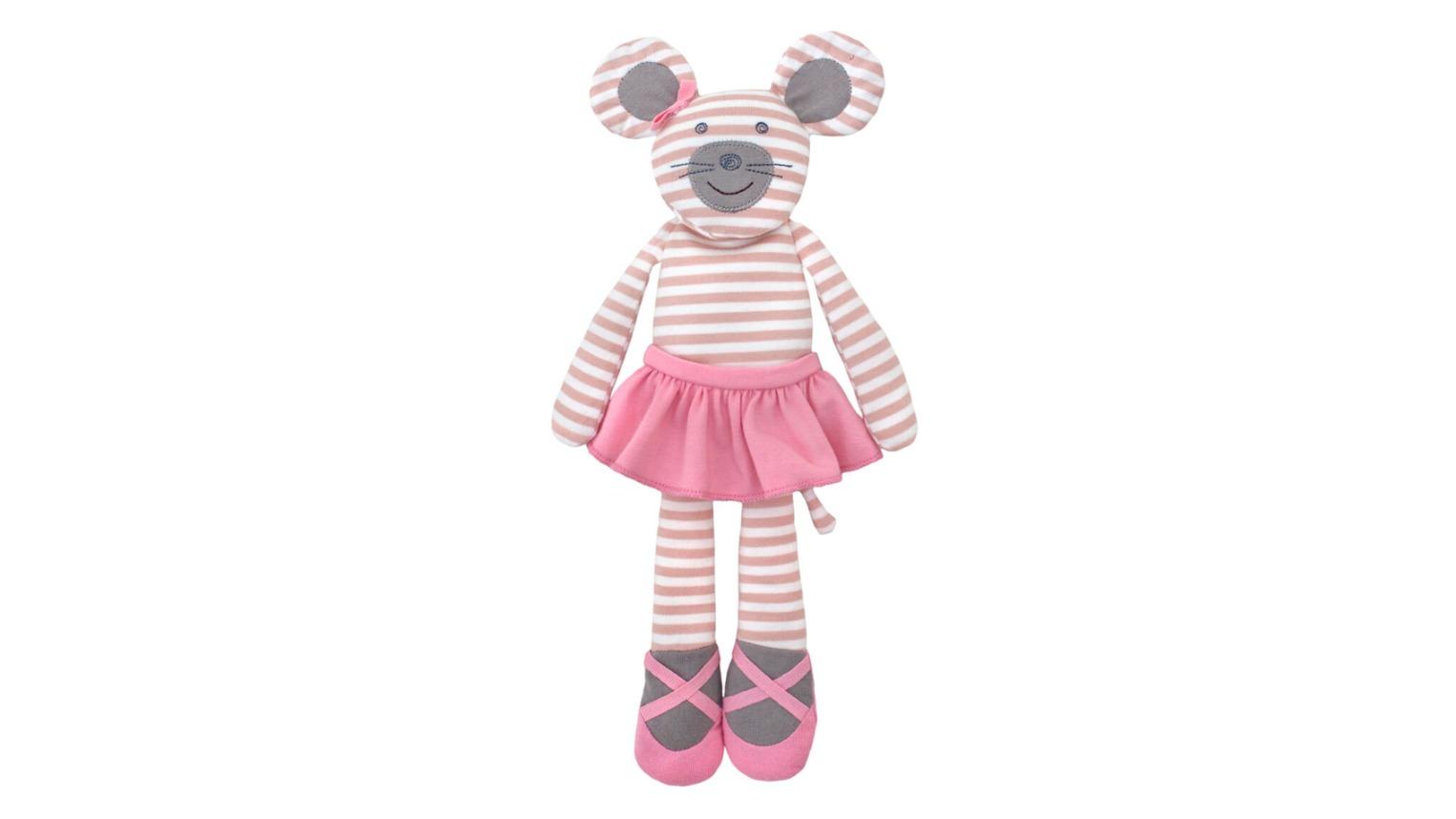 Organic Farm Buddies 35cm Ballerina Mouse Soft Plush Toy Animal