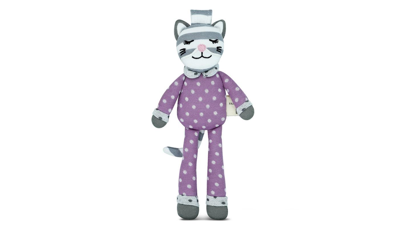 Organic Farm Buddies 20cm Kids Maude the Kitty Small Buddy Plush Animal Toy