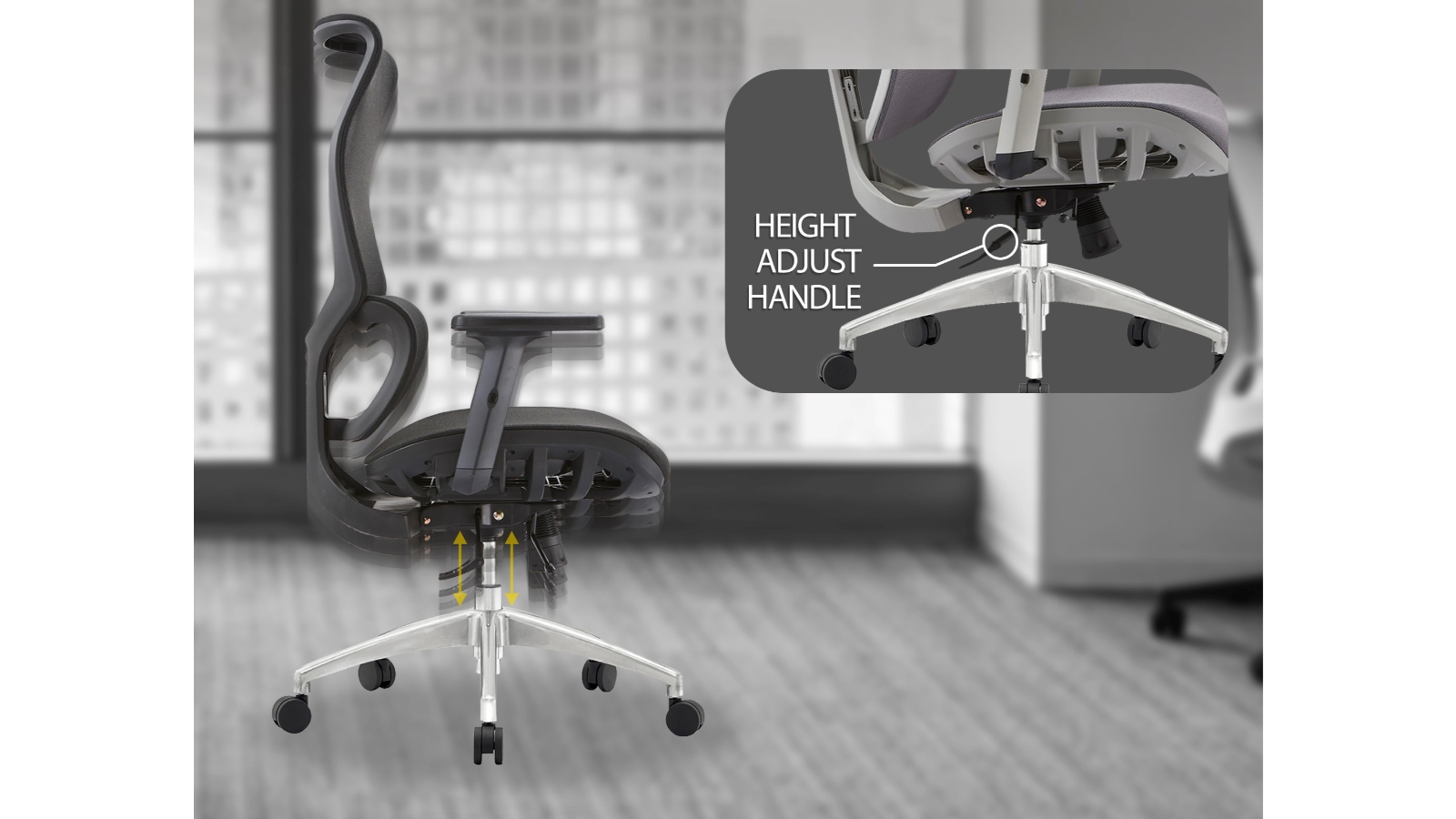 Nomi A919 Black Ergonomic Office Chair Harvey Norman