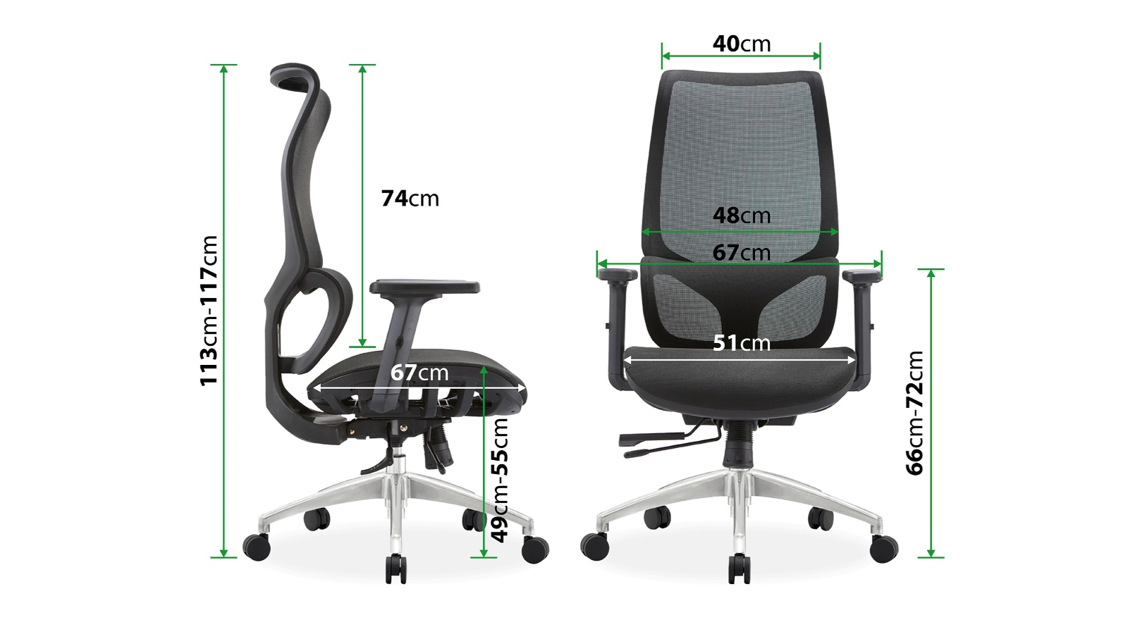 Nomi A919 Black Ergonomic Office Chair Harvey Norman