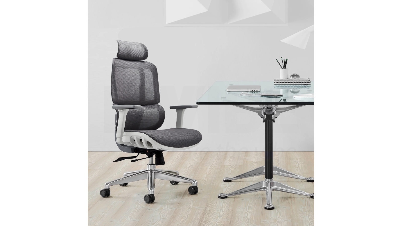 Nomi A921K Grey Ergonomic Office Chair Harvey Norman