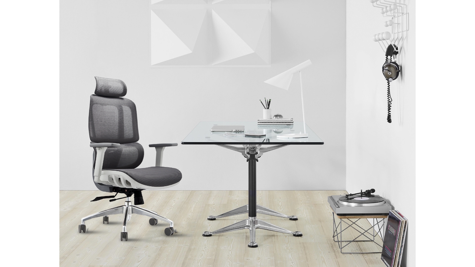 Nomi A921K Grey Ergonomic Office Chair Harvey Norman