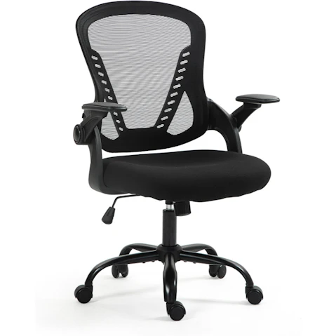Fortia Adjustable Recline Ergonomic Office Chair - Black Mesh/Black Frame