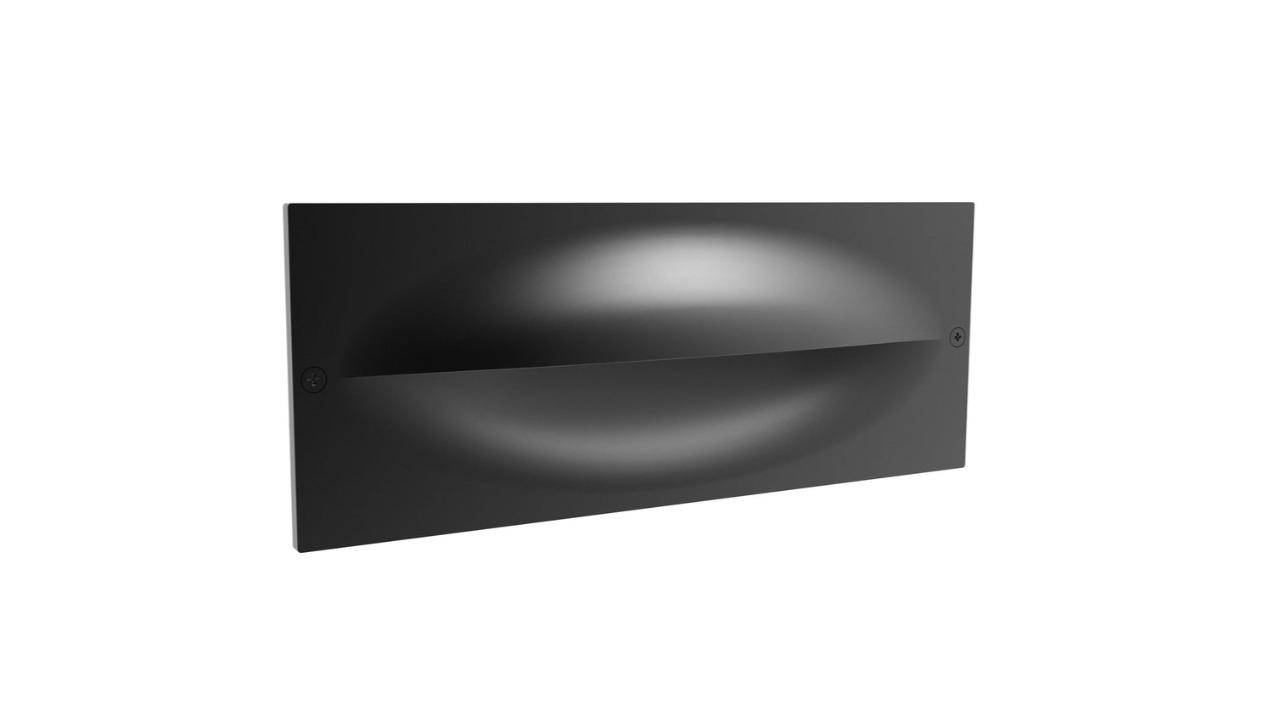 OGA IP65 Reccessed Rectangular Dark Grey Eyelid Tri-CCT LED Exterior Wall Light
