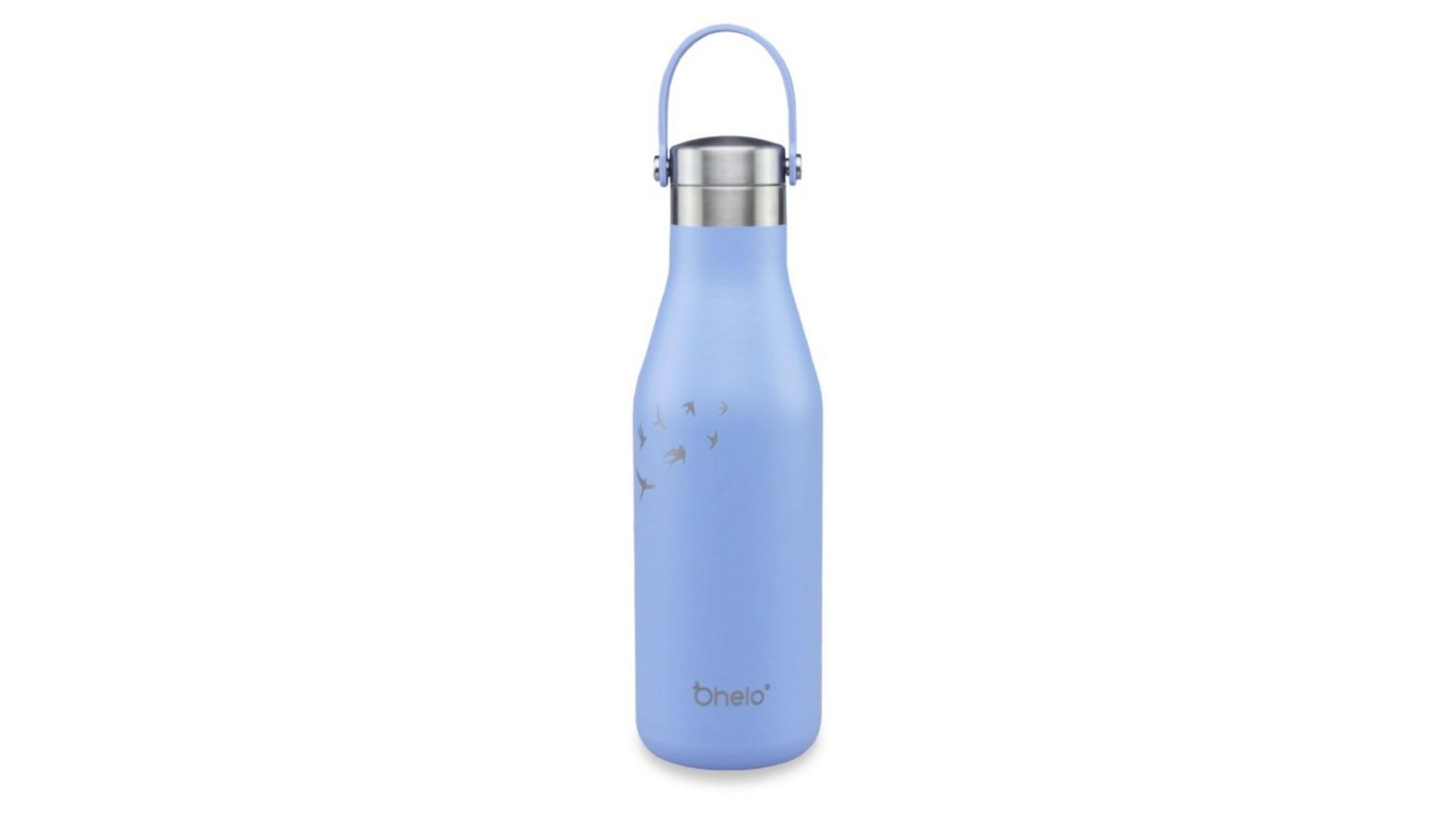 O'Helo 500ml Bottle with Etched Swallows - Blue