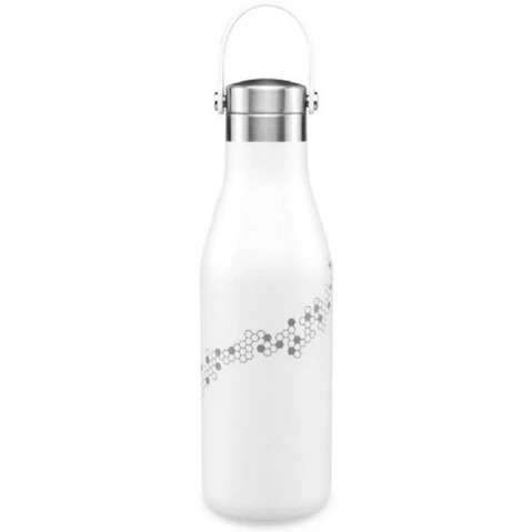 O'helo Oxford White Bottle With Etched Bees