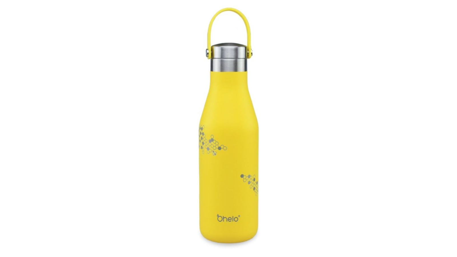 O'Helo 500ml Bottle with Etched Bees - Yellow