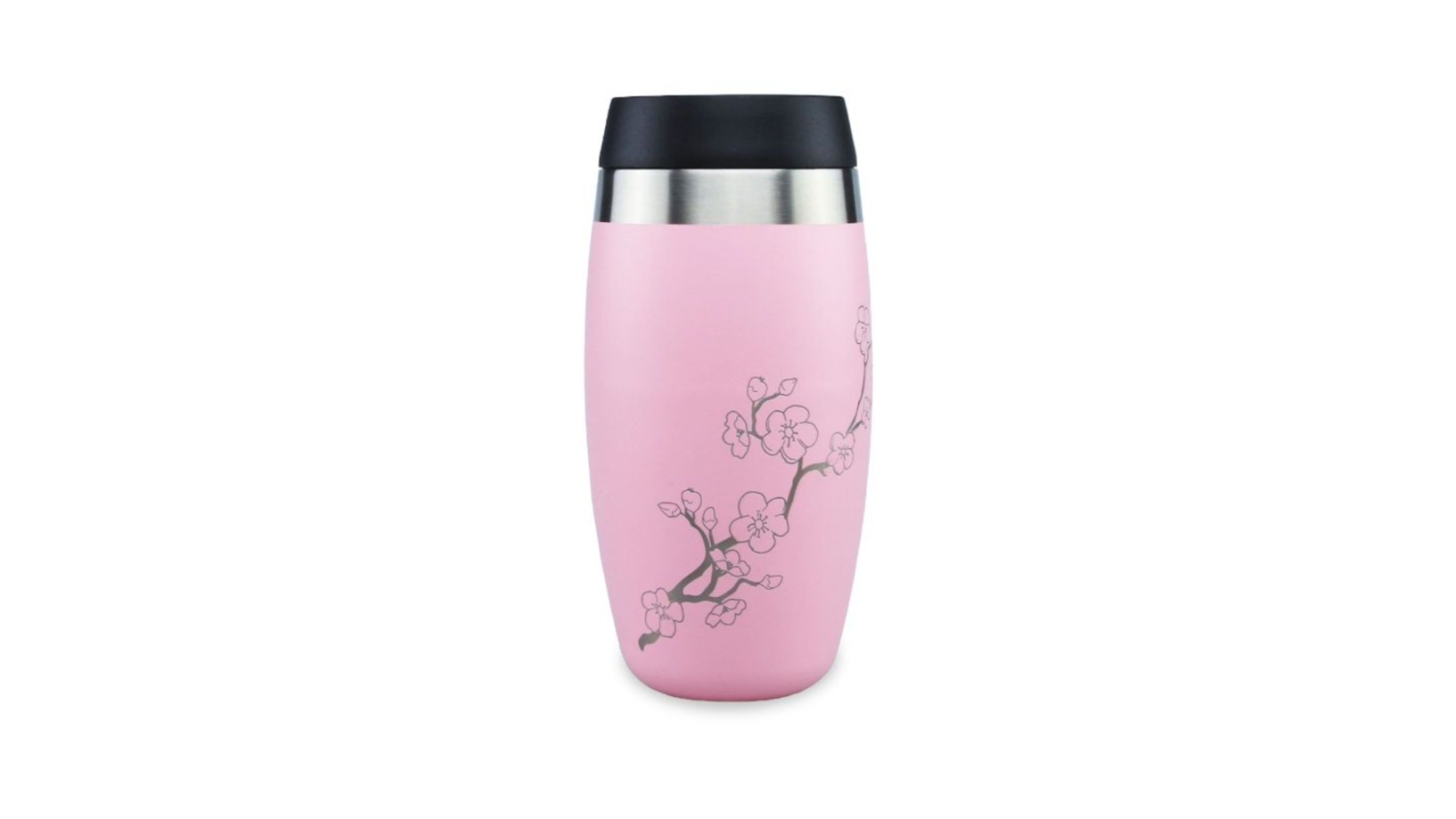 O'Helo 400ml Tumbler with Etched Blossoms - Pink