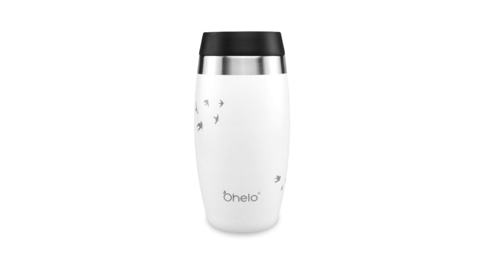 O'Helo 400ml Tumbler with Etched Swallows - White