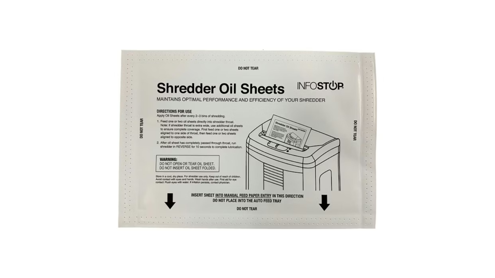 INFOSTOP Paper Oil Sheet - 3 Packs