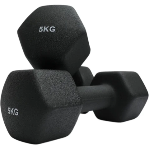 Fitness Hero Pair Neoprene Hex Dumbbells